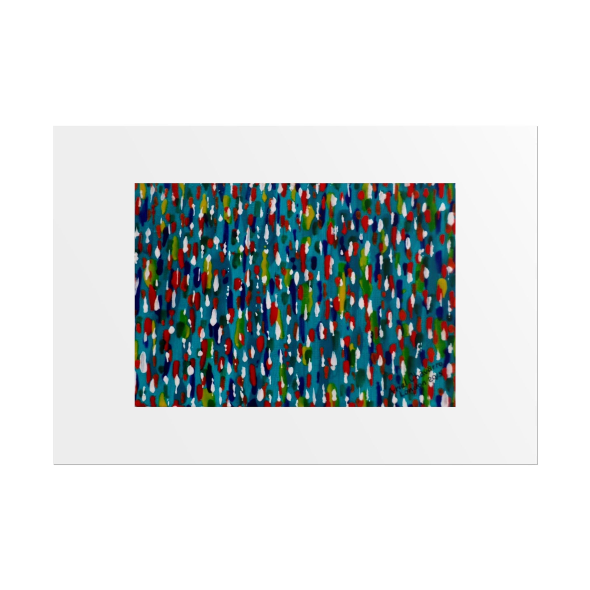 Colours Of The Soul Reflecting On Water by Ariel Chavarro Avila Wall Art Print