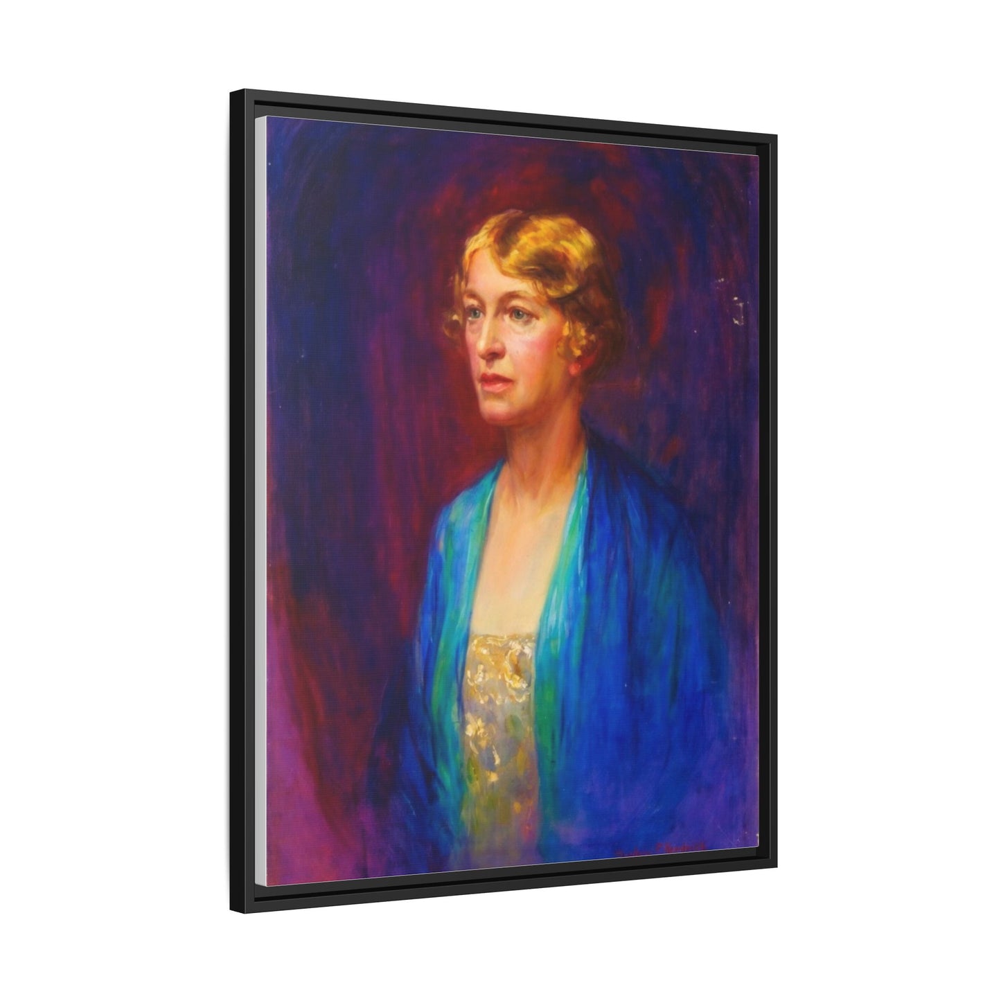 Matte Canvas Portrait , Framed (Multi-color)