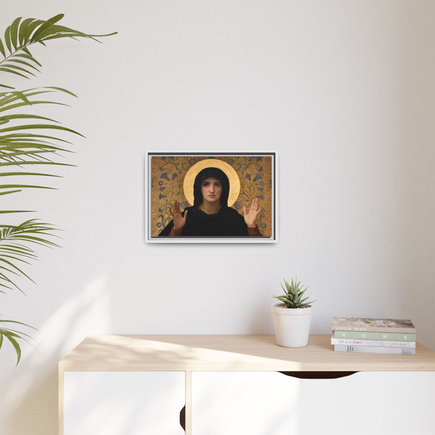 La Vierge consolatrice by William Adolphe Bouguereau Framed Matte Canvas Wall Art