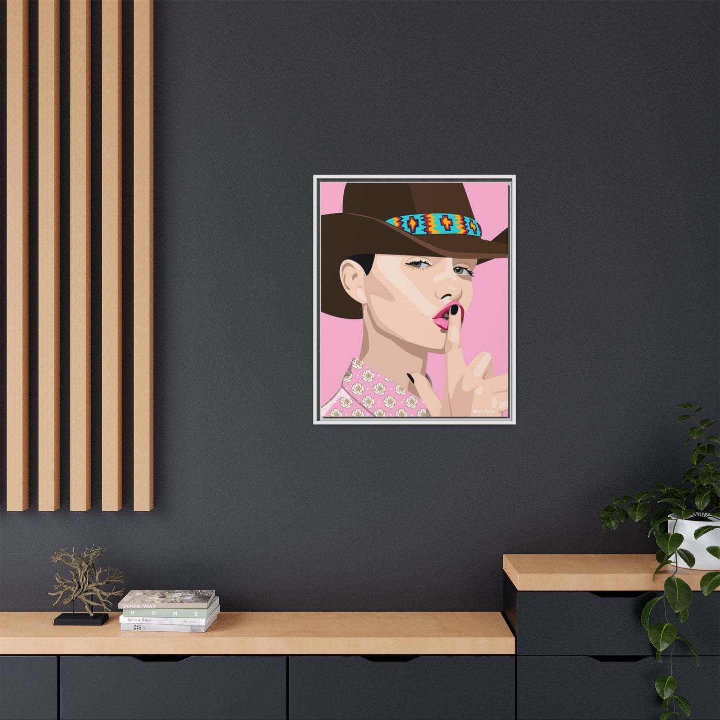 Vivid 63 by Orit Fuchs Matte Framed Canvas Wall Art