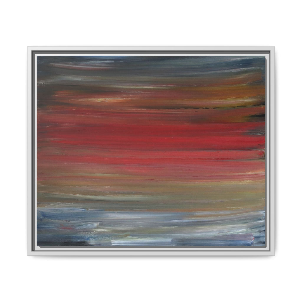 Misty morning by Norman Barrett Framed Matte Canvas Wall Art