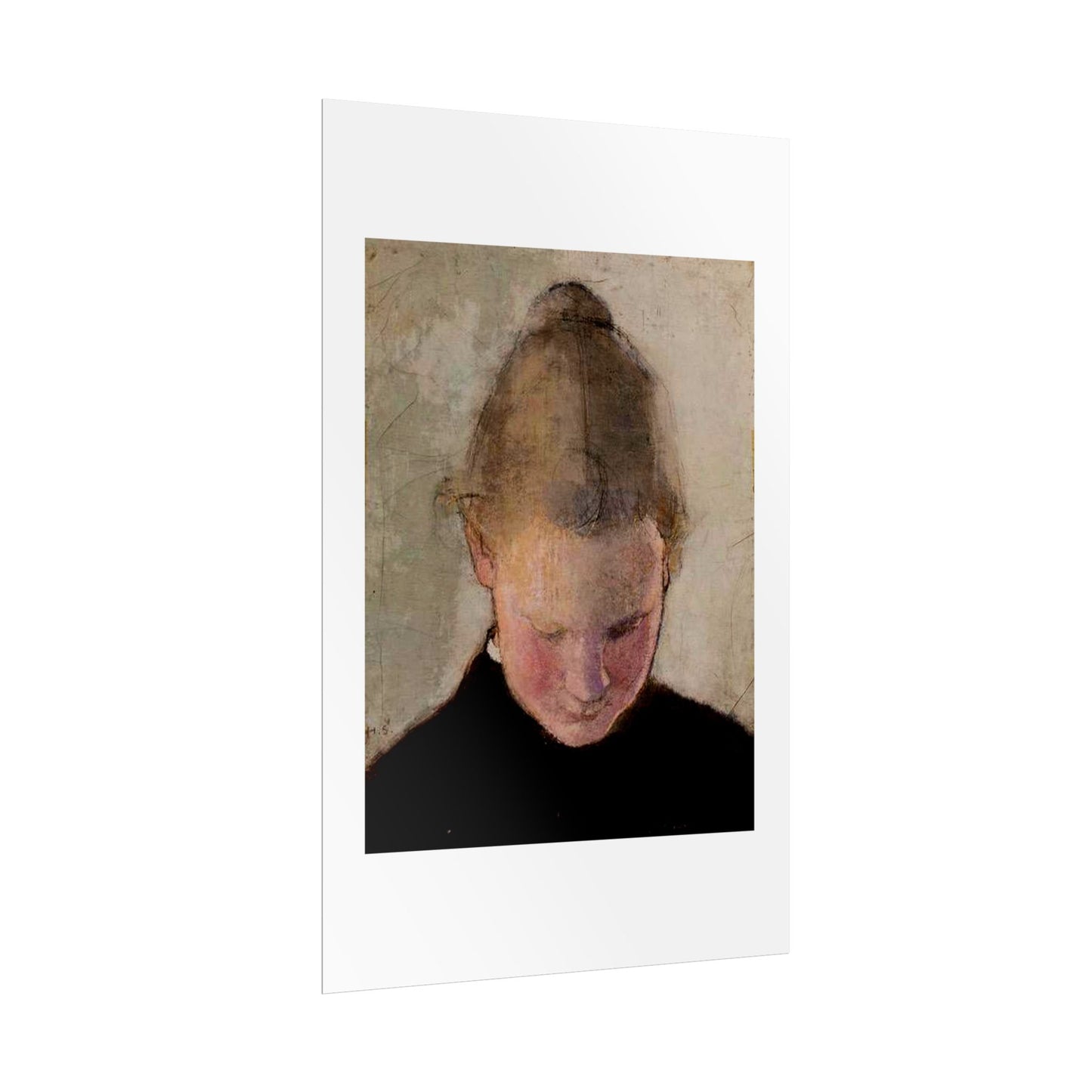 Lukeva tytto by Helena Schjerfbeck Wall Art Print