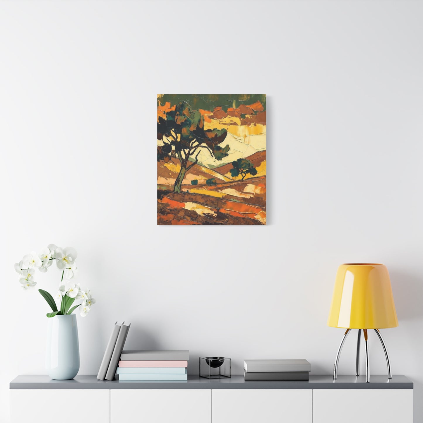 Abstract Autumn Landscape Canvas