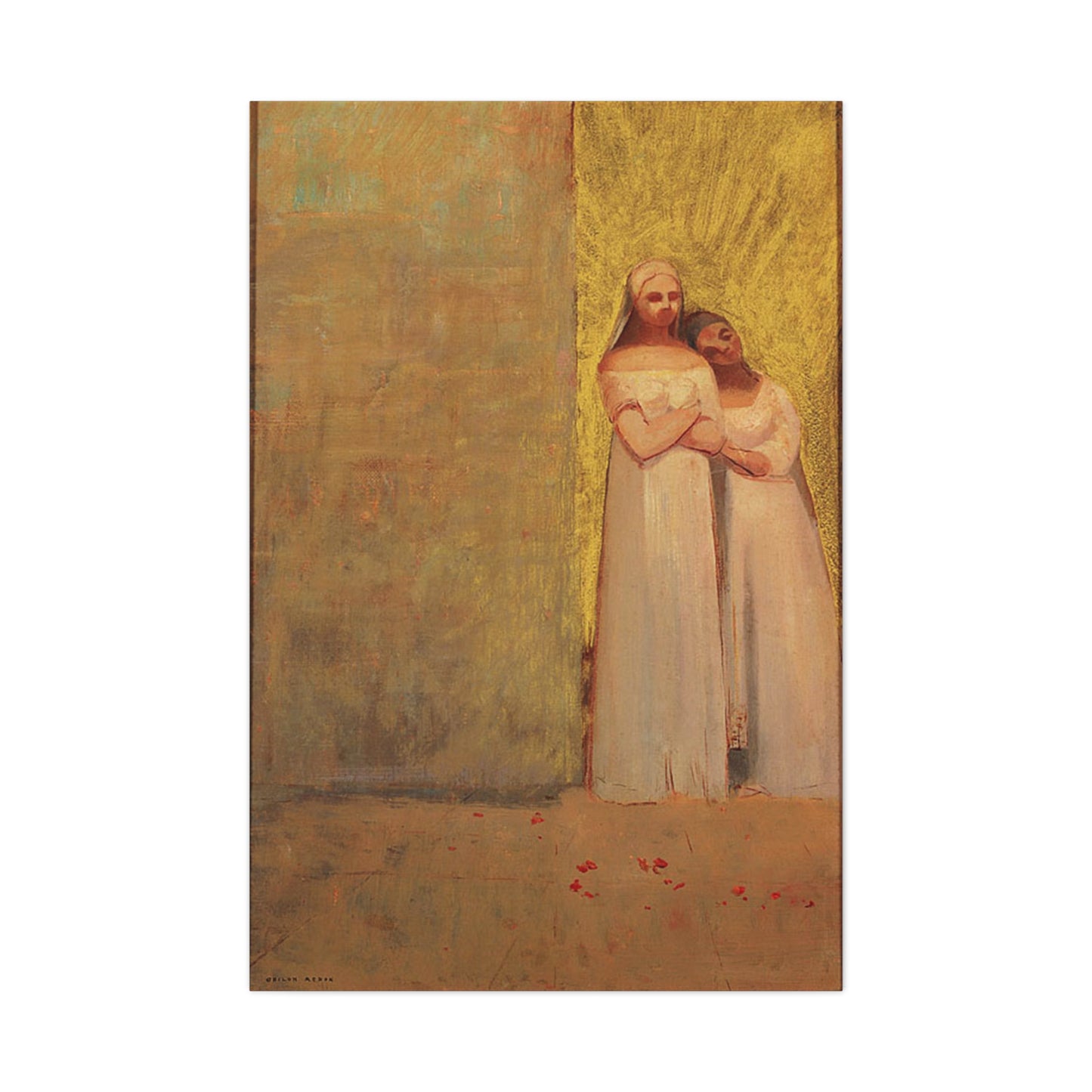 The Two Graces by Odilon Redon Matte Canvas Wall Art Print