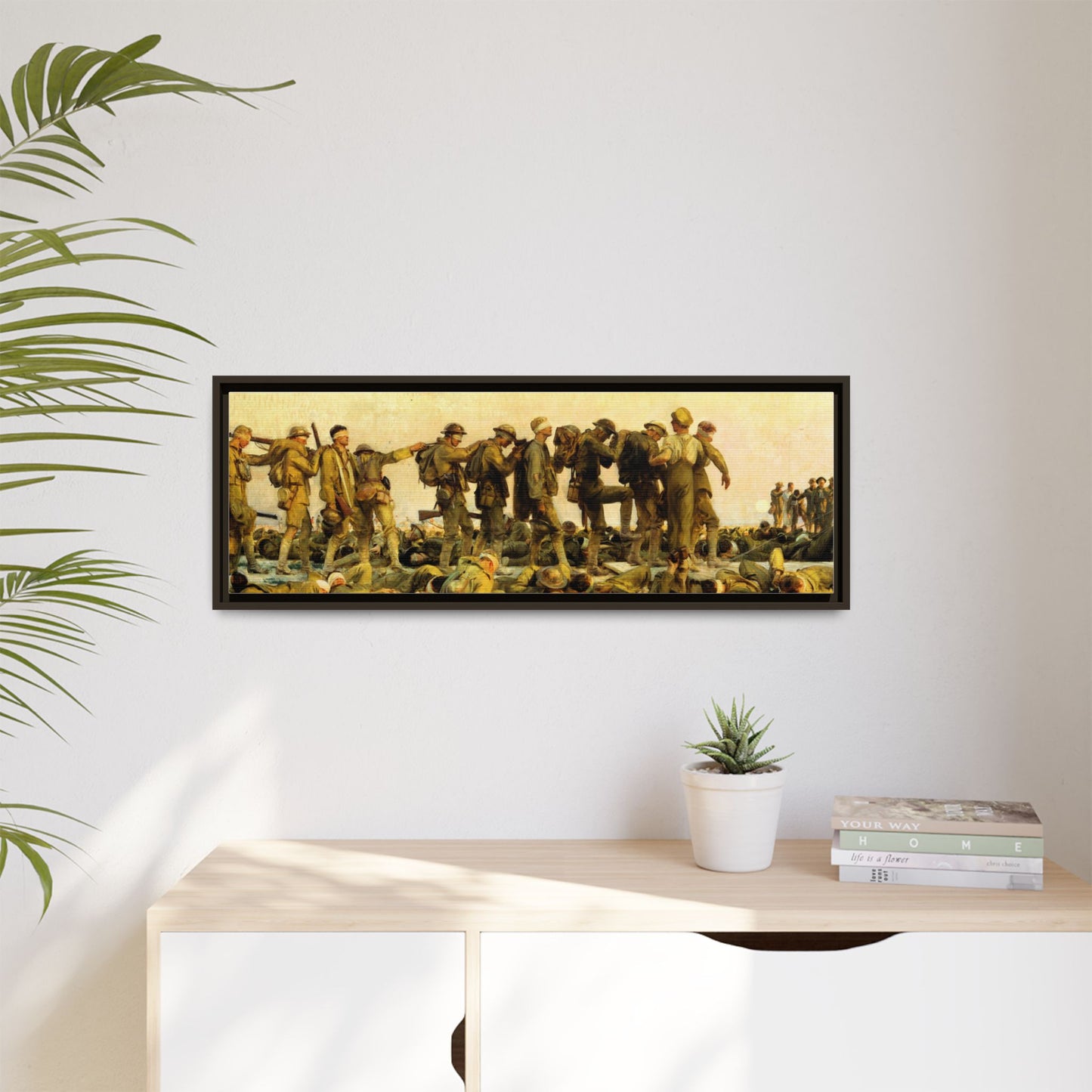 Gassed by John Singer Sargent (RA) Framed Matte Canvas Print