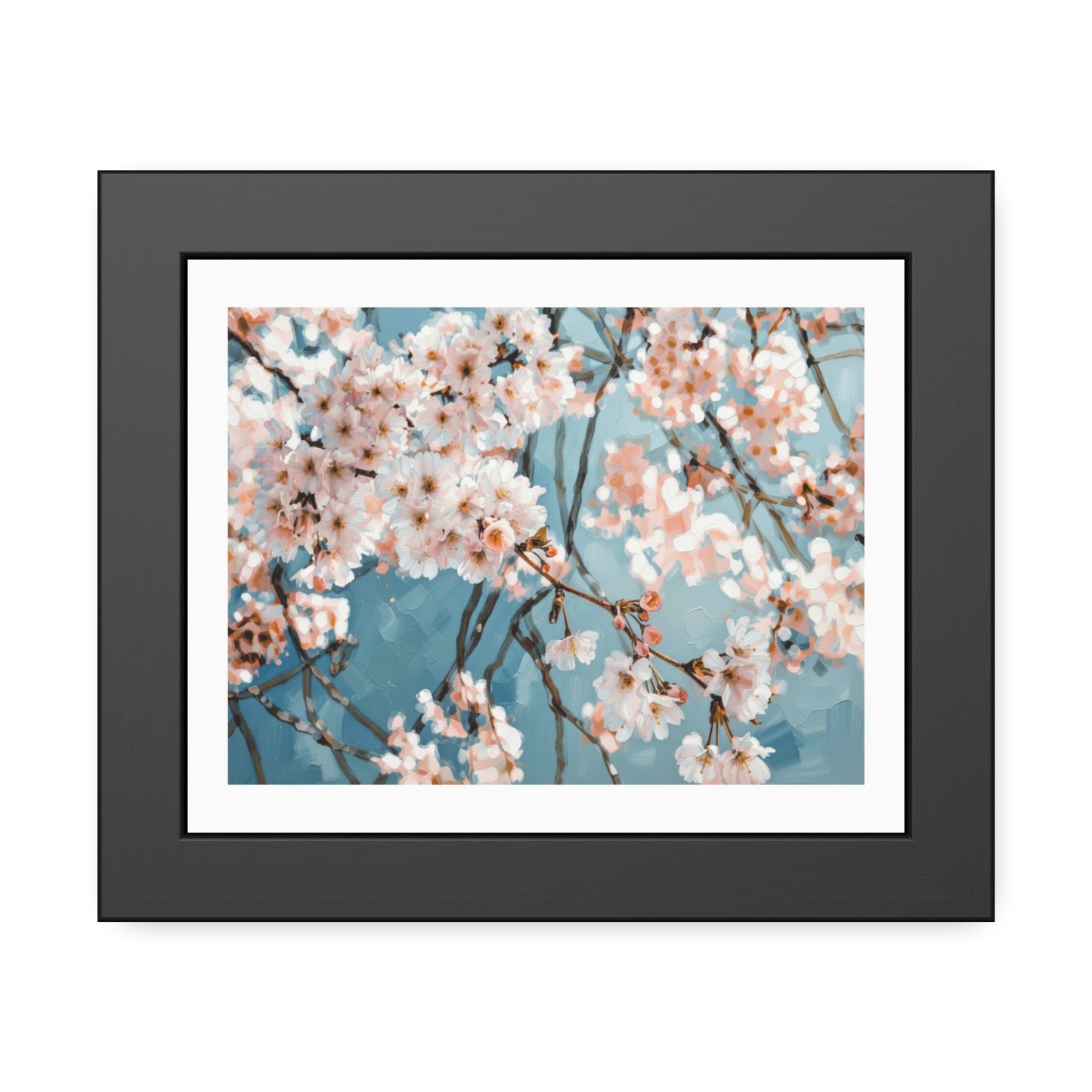 Cherry Blossom Framed Poster — Floral Wall Art Print