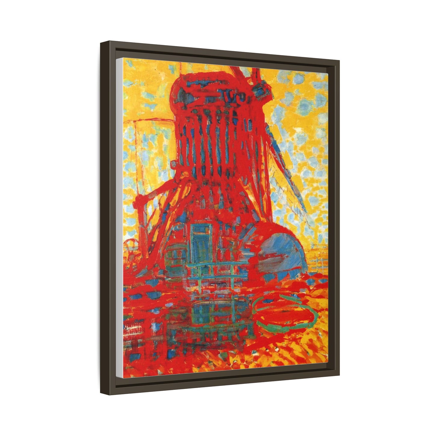 Mill by Sunlight by Piet Mondrian Matte Framed Canvas Wall Art Print