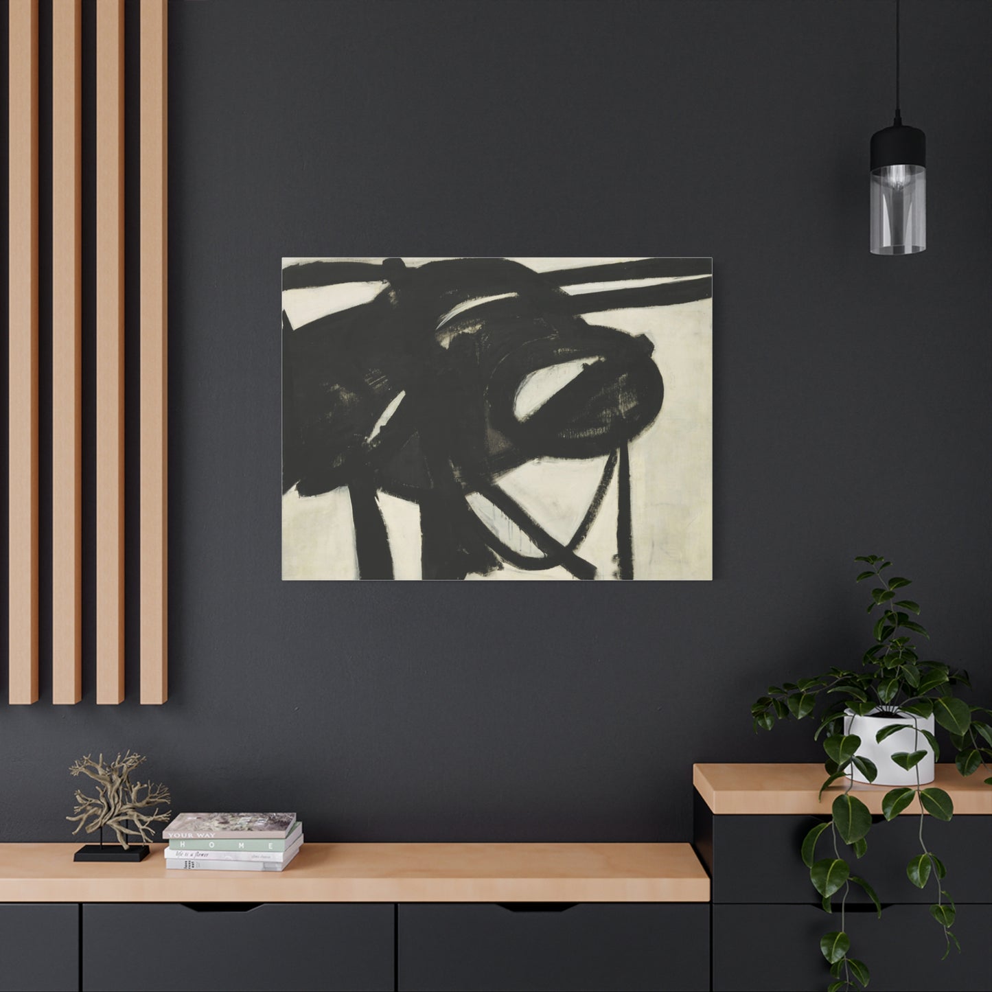 Chief by Franz Kline Abstract Matte Canvas Wall Art