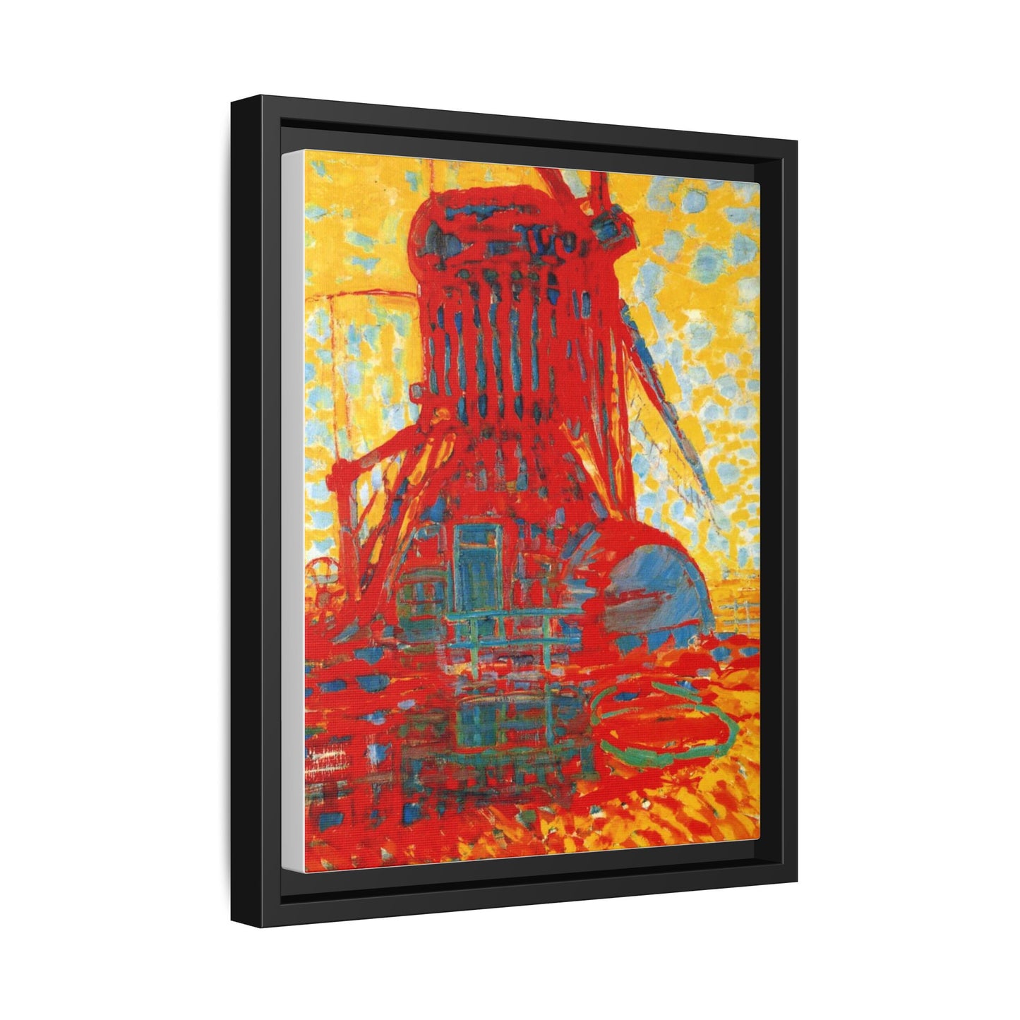 Mill by Sunlight by Piet Mondrian Matte Framed Canvas Wall Art Print