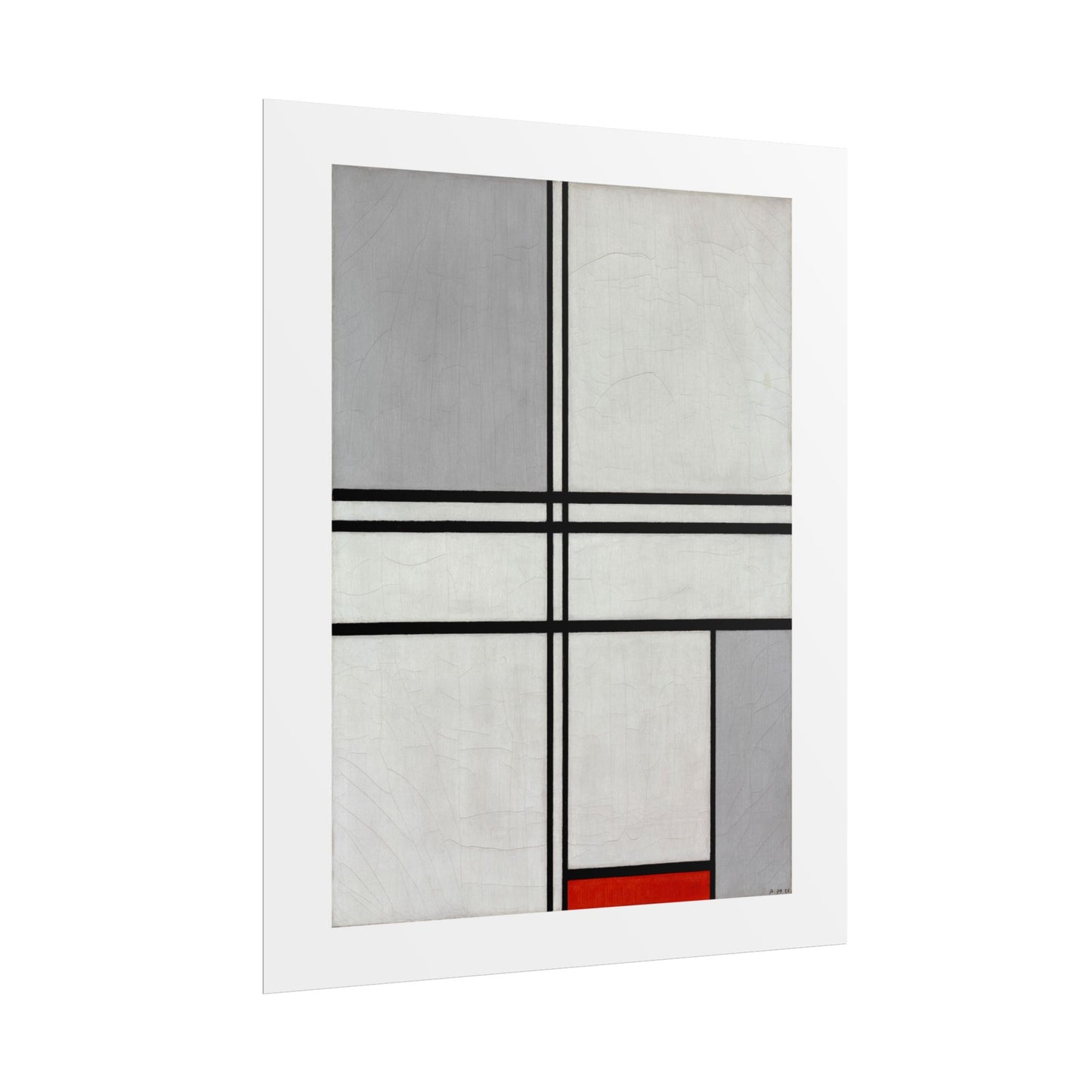 Composition (No. 1) by Piet Mondrian Abstract  Wall Art Print