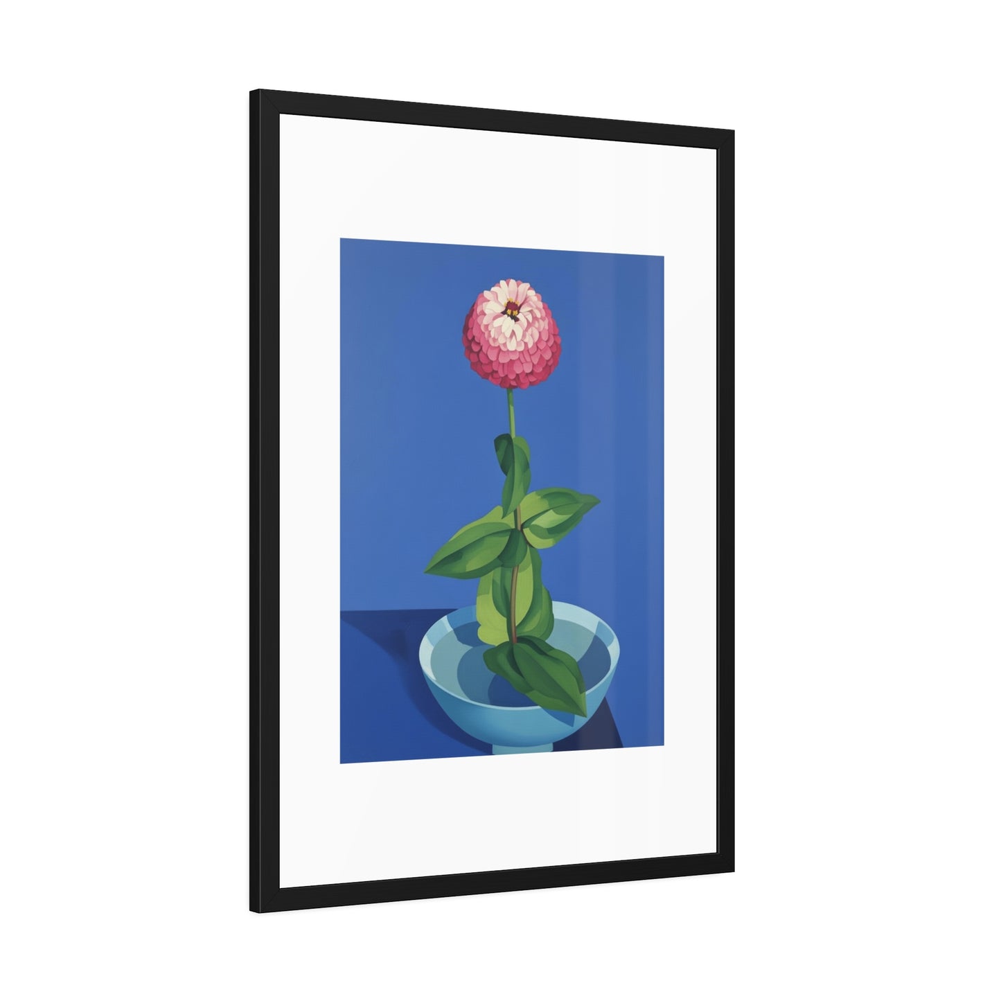 Framed Poster — Pink Bloom Still Life Wall Art