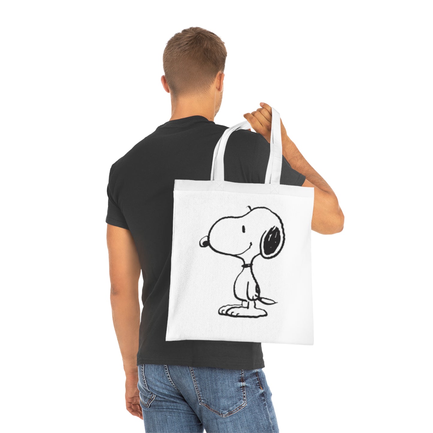 Classic Snoopy Cotton Tote Bag – Retro Peanuts Character Tote