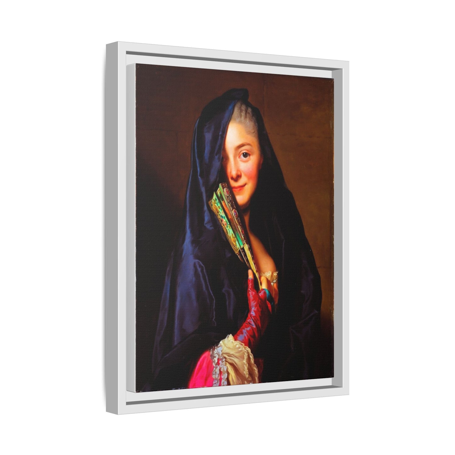 Framed Matte Canvas Wall Art — Classical Portrait Print