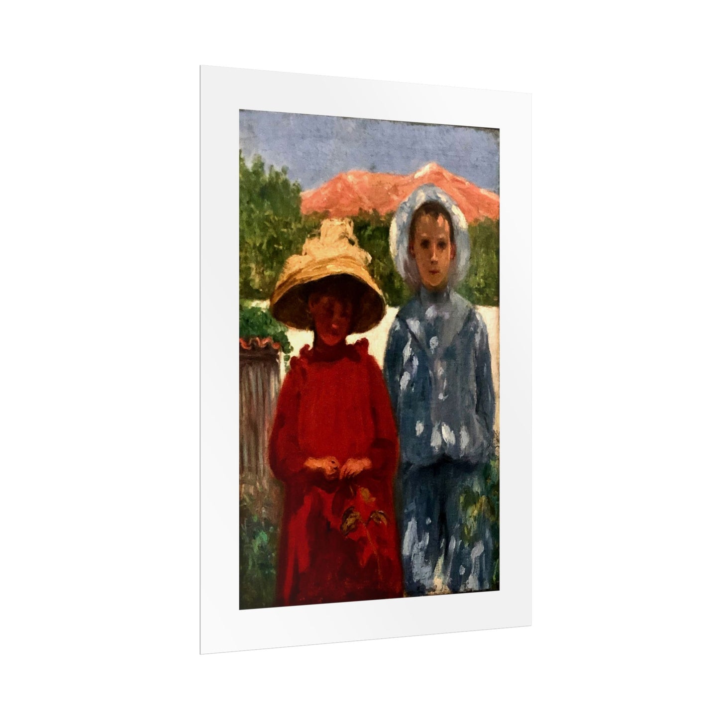 Portrait of the painter's sons by António Carneiro Wall Art Print