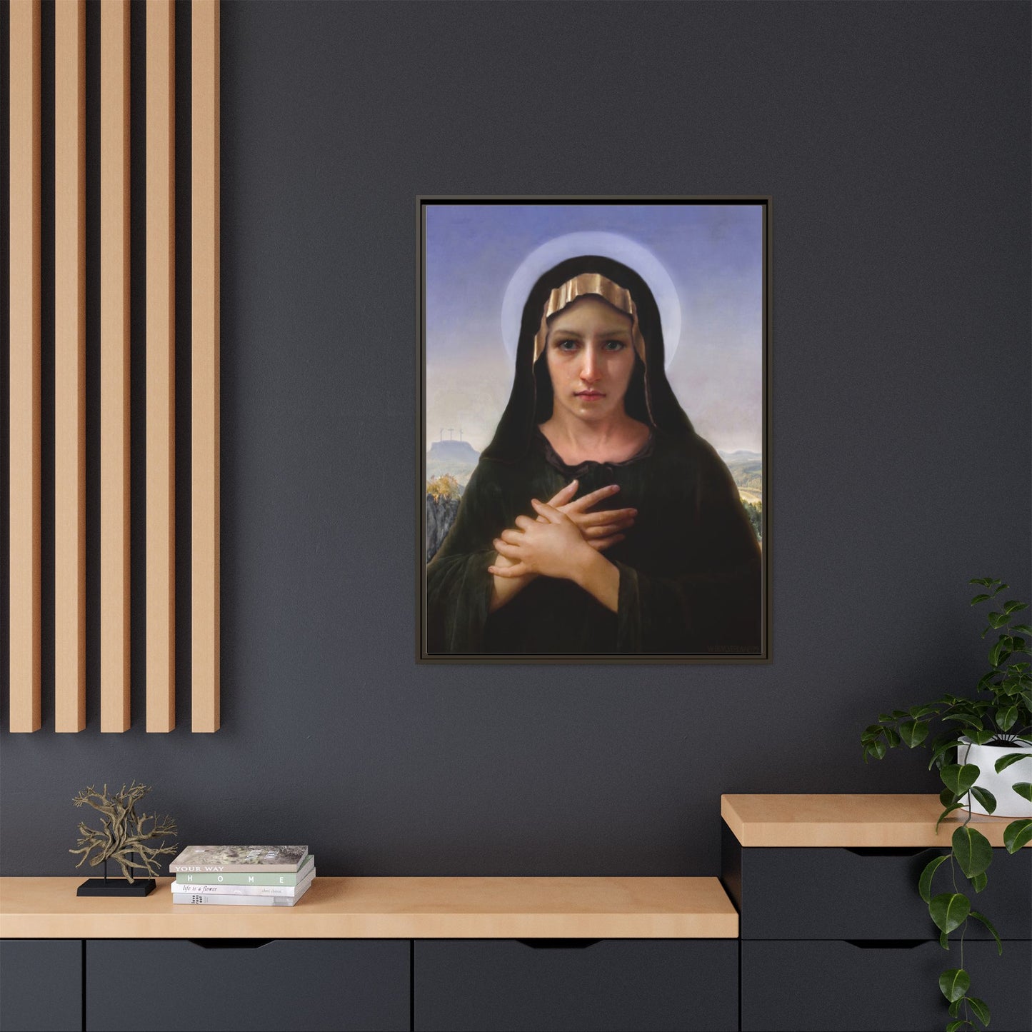 Virgo Solitudinis by William Adolphe Bouguereau Framed Matte Canvas Print