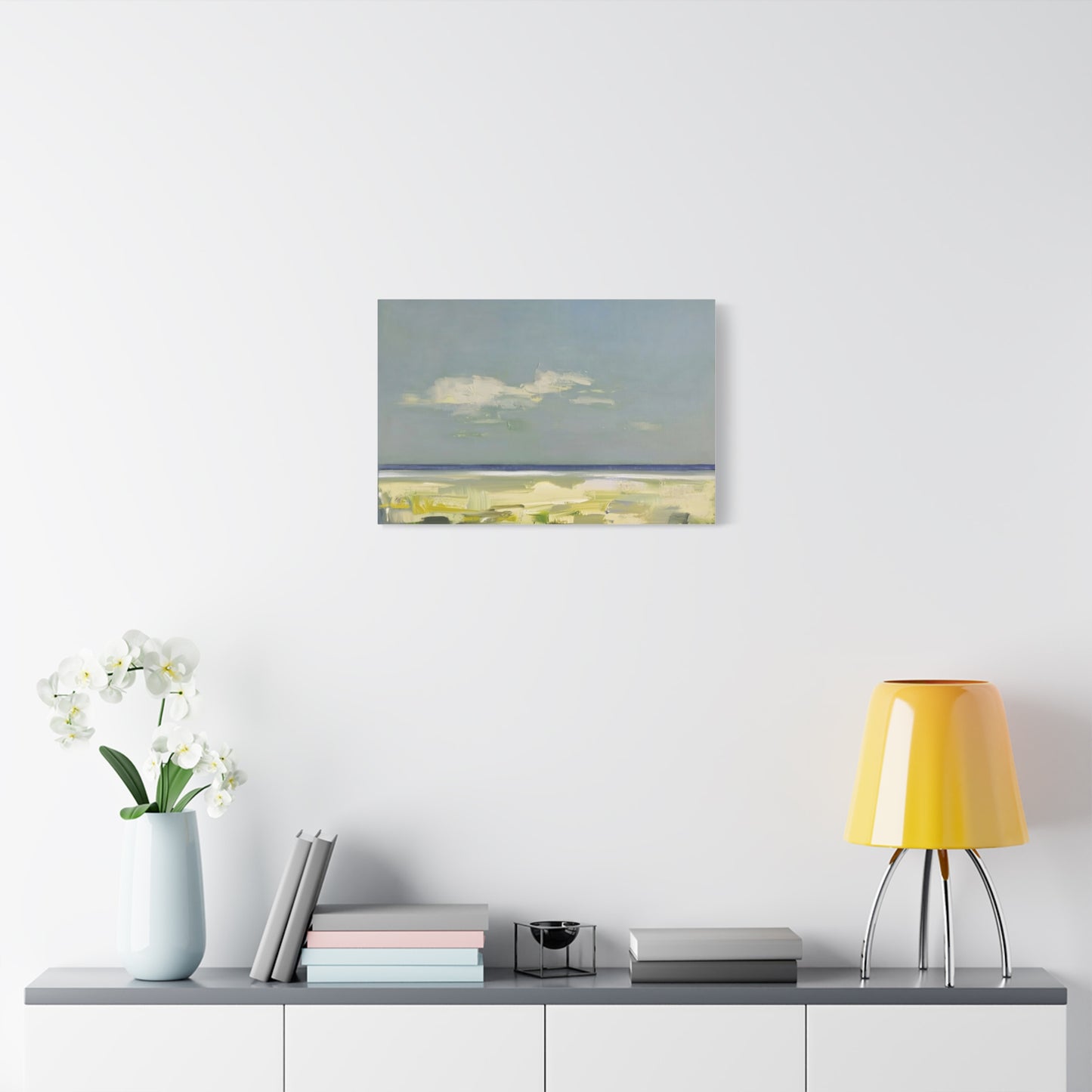 Coastal Breeze Abstract Canvas - Matte Stretched Wall Art