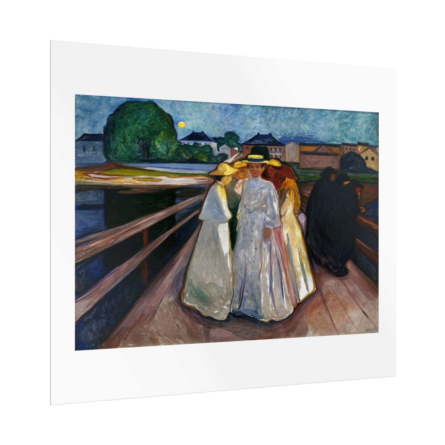On the Bridge (Thielska) by Edvard Munch Wall Art Print