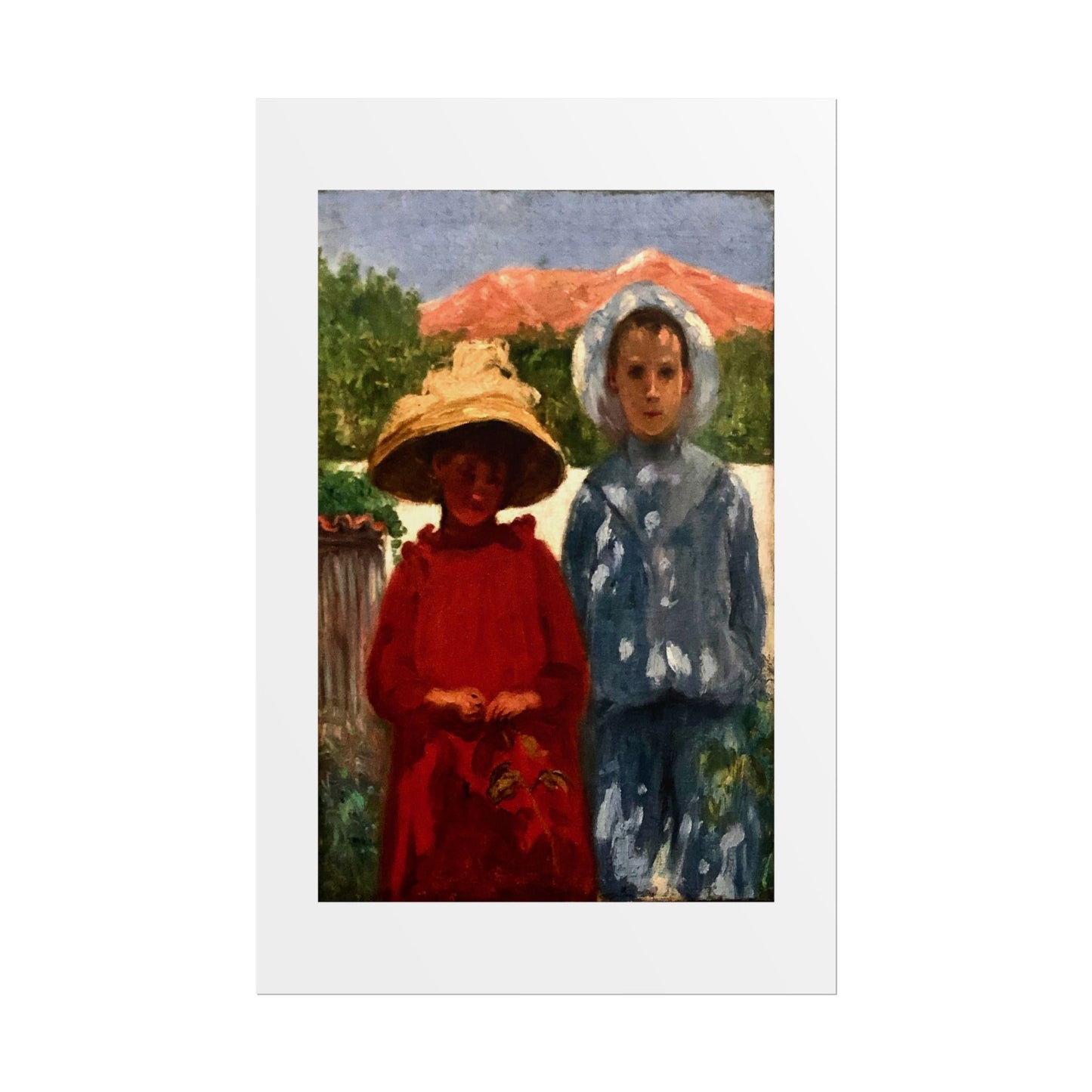 Portrait of the painter's sons by António Carneiro Wall Art Print