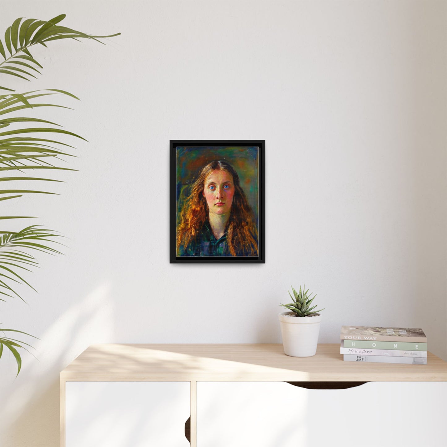 Framed Matte Canvas Print — Vintage Portrait Art