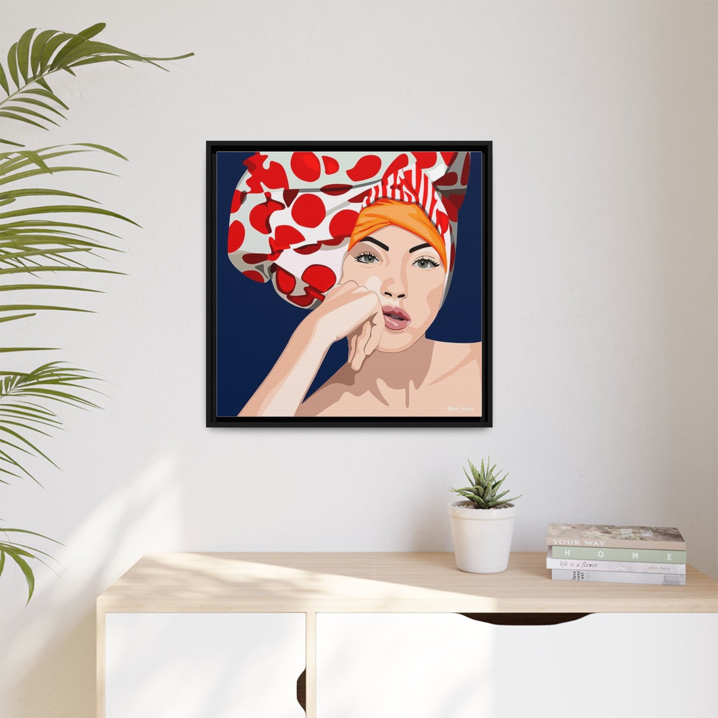 Vivid 20 by Orit Fuchs Pop Art Matte Canvas Framed Wall Art Print
