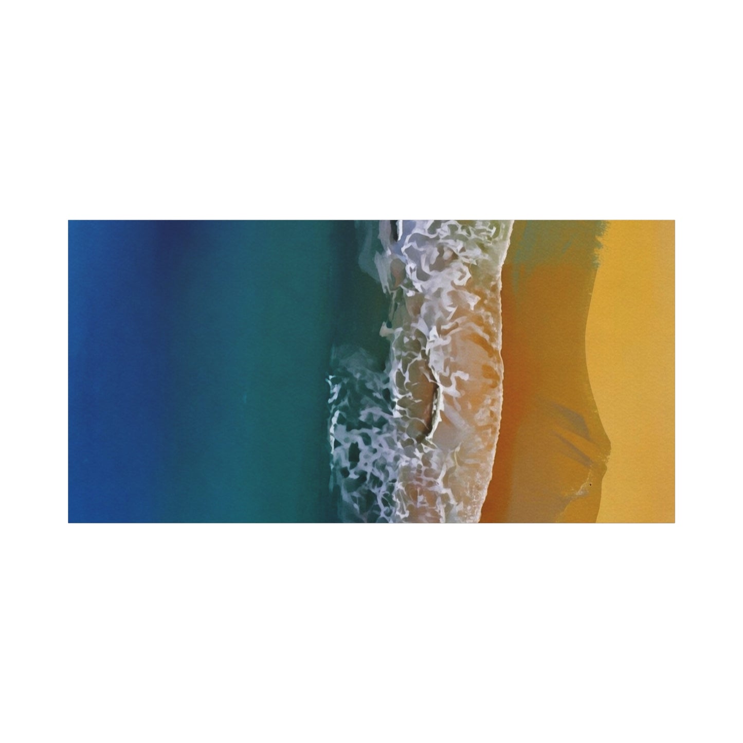 Coastal Waves Matte Canvas Print — Ocean Beach Wall Art