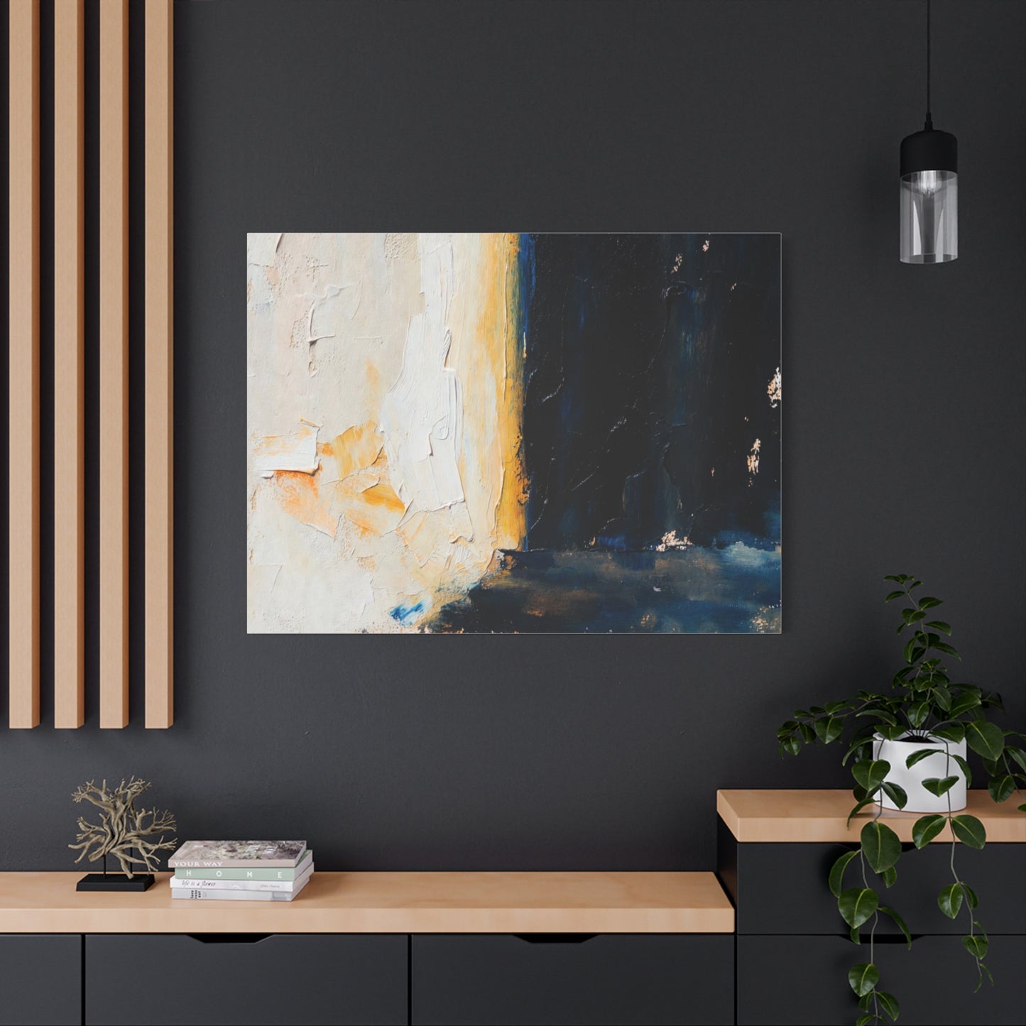 Abstract Coastal Light Matte Canvas Print — Stretched 1.25"