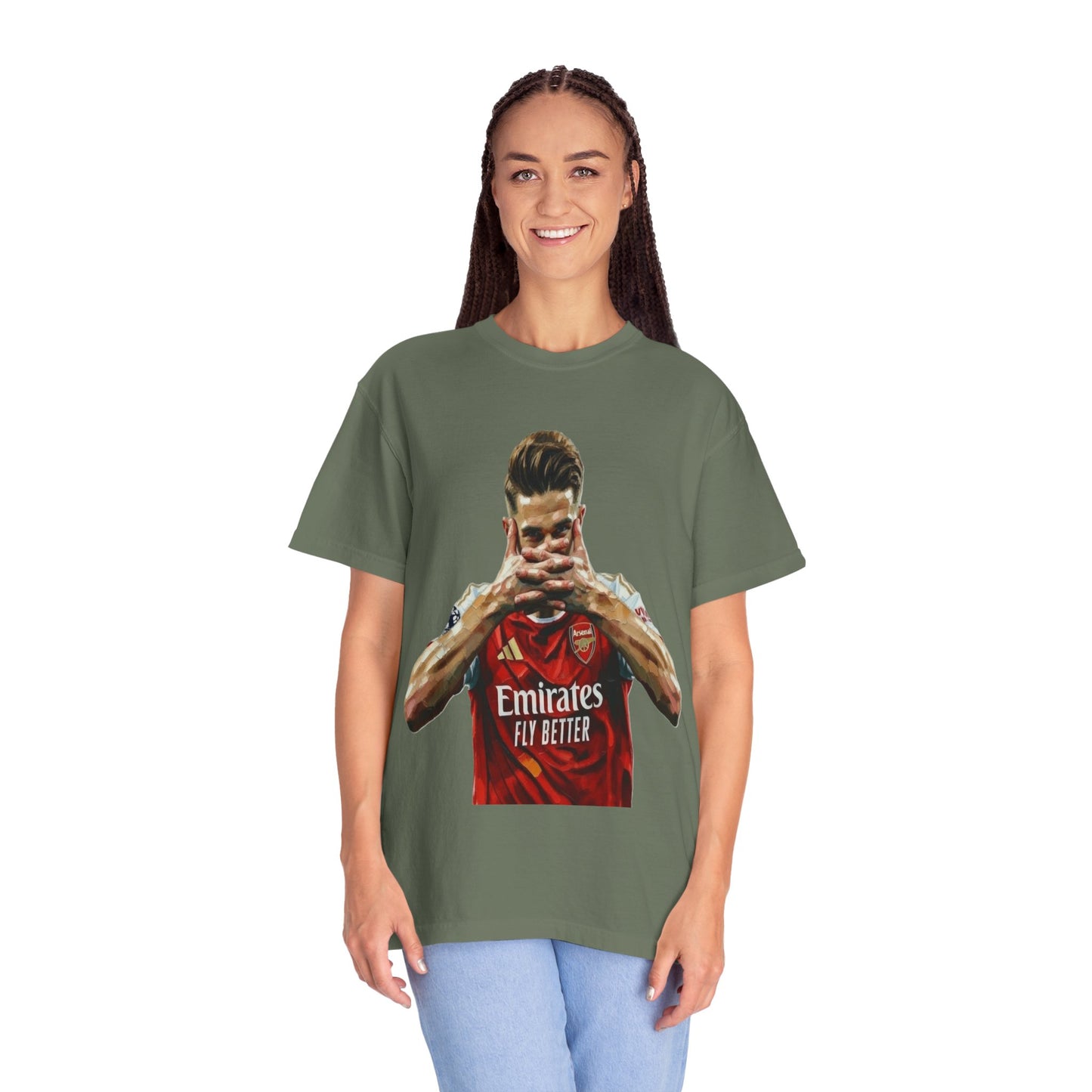 Soccer Celebration T-Shirt — Emirates 'Fly Better' Jersey Design