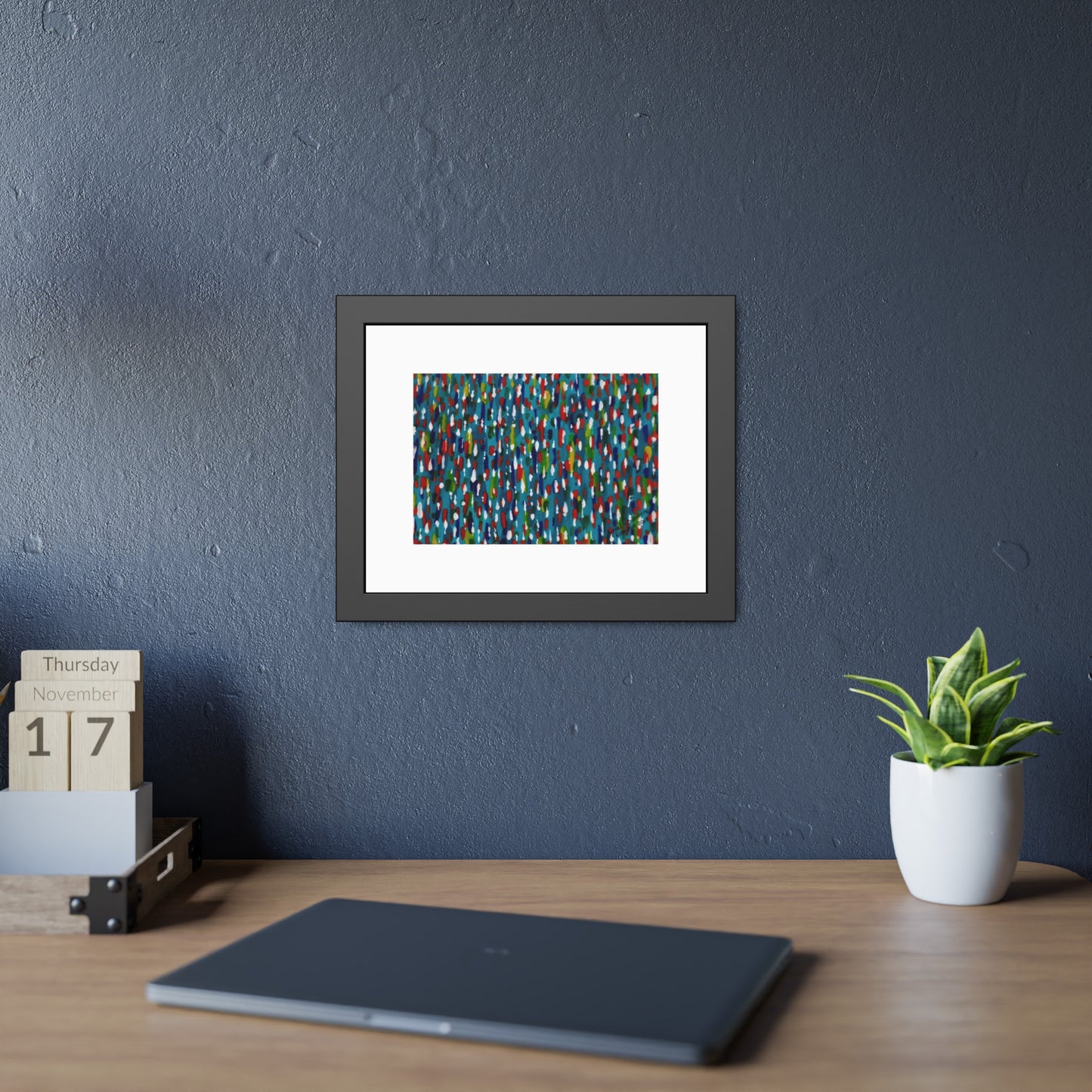 Colours Of The Soul Reflecting On Water by Ariel Chavarro Avila Framed Wall Art Print