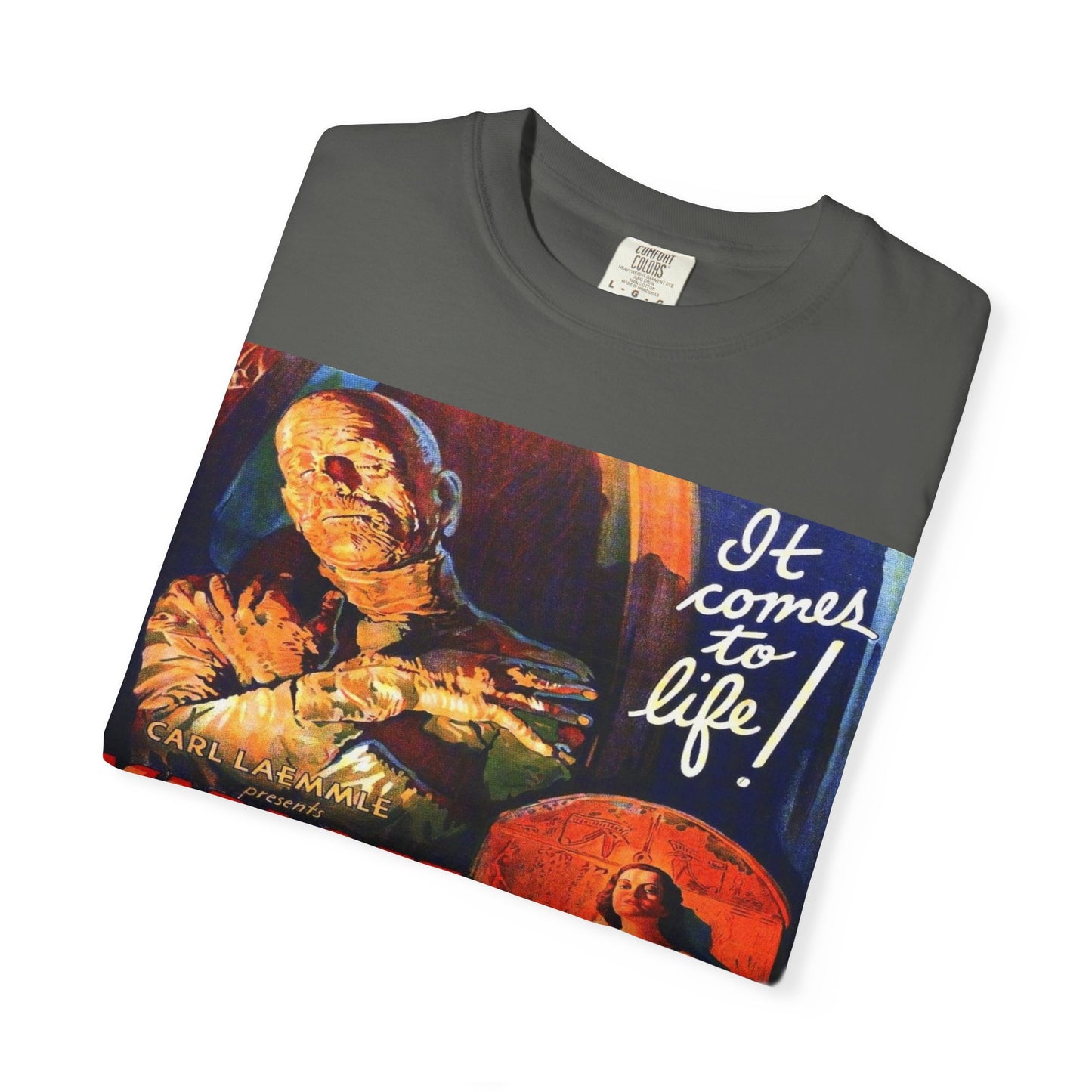 Mummy Movie Poster T‑Shirt — Vintage Karloff Horror Graphic Tee