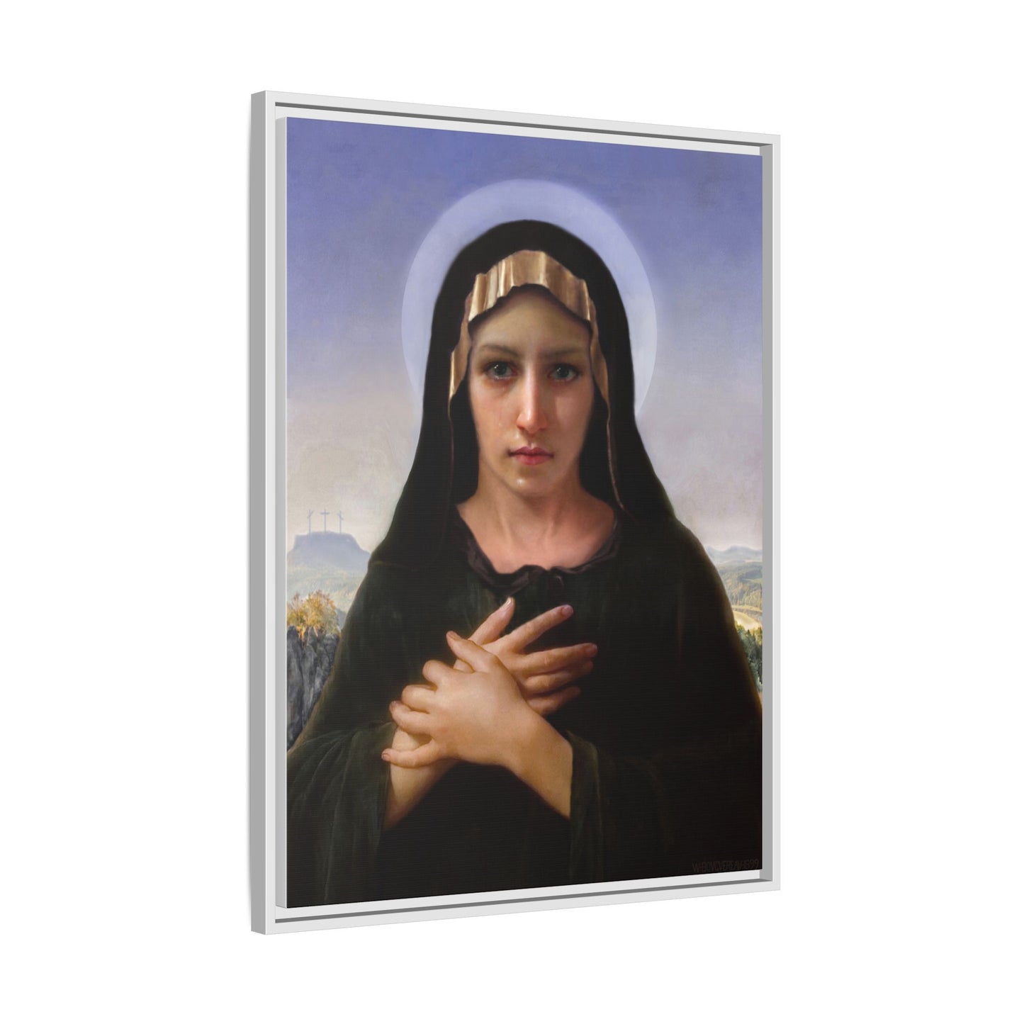 Virgo Solitudinis by William Adolphe Bouguereau Framed Matte Canvas Print