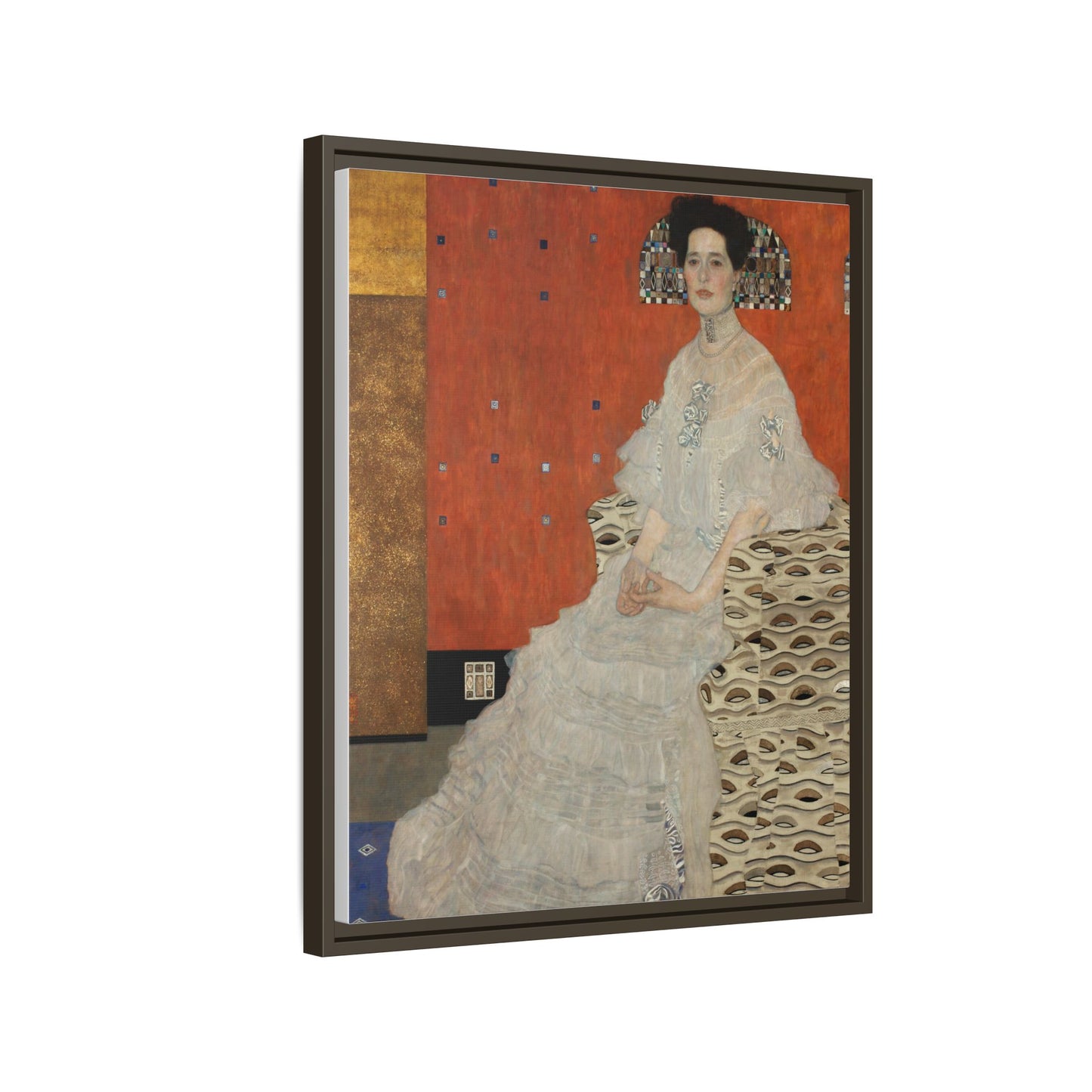 Fritza Riedler by Gustav Klimt Framed Matte Canvas Wall Art Print