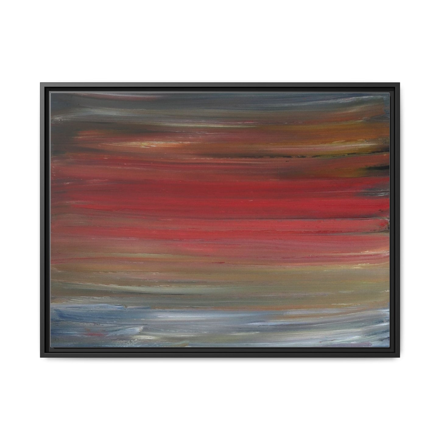 Misty morning by Norman Barrett Framed Matte Canvas Wall Art