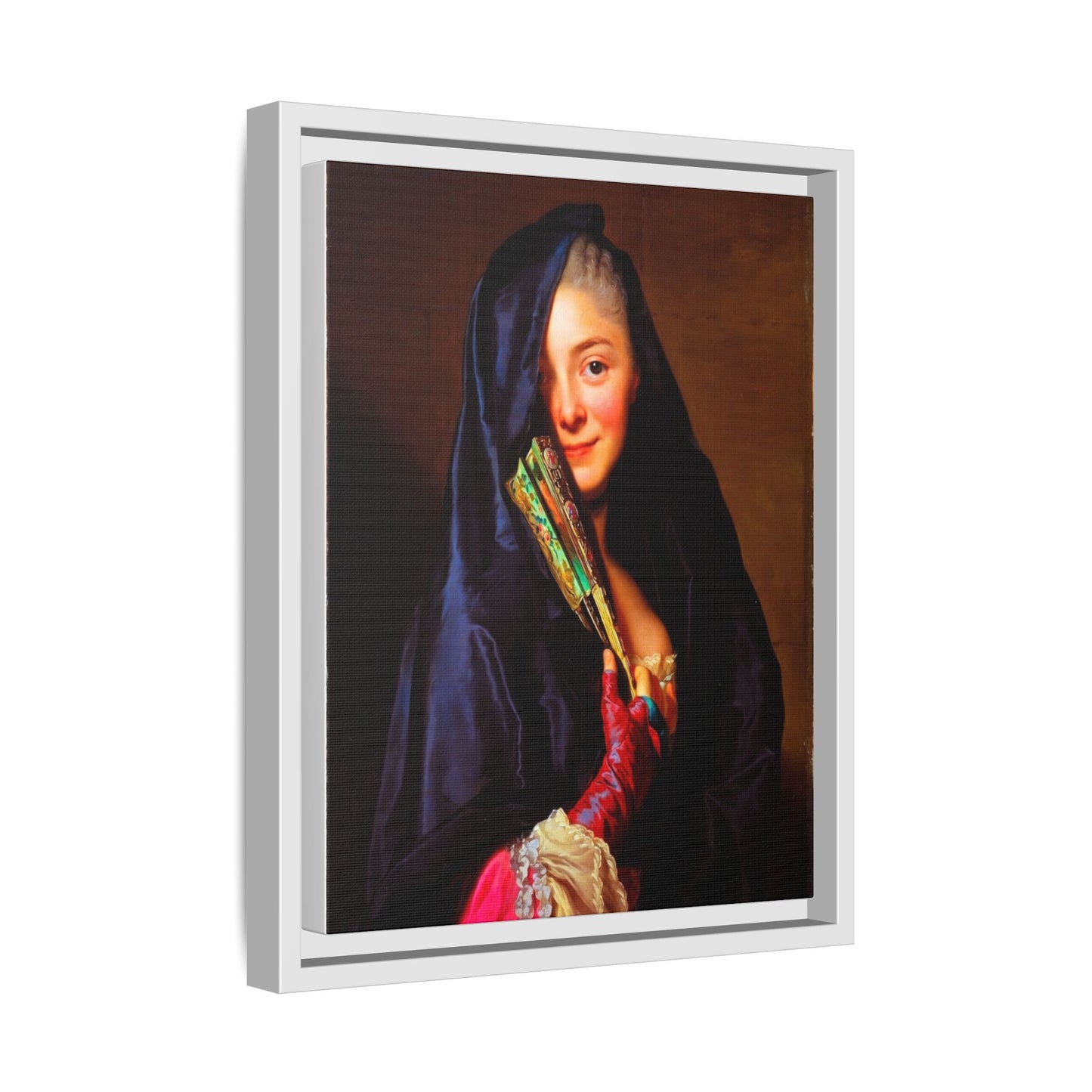 Framed Matte Canvas Wall Art — Classical Portrait Print