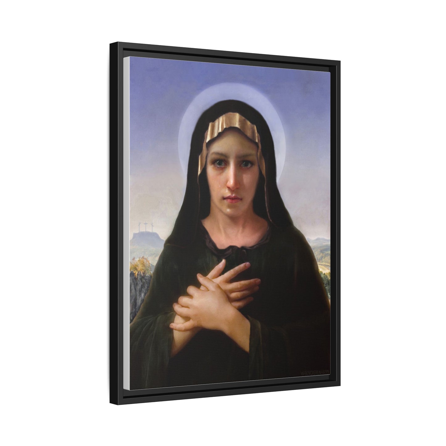 Virgo Solitudinis by William Adolphe Bouguereau Framed Matte Canvas Print