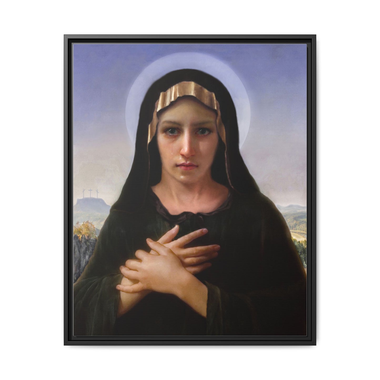 Virgo Solitudinis by William Adolphe Bouguereau Framed Matte Canvas Print
