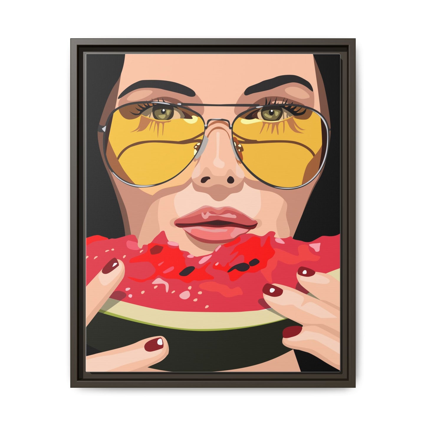 Vivid 81 by Orit Fuchs Framed Matte Canvas Wall Art