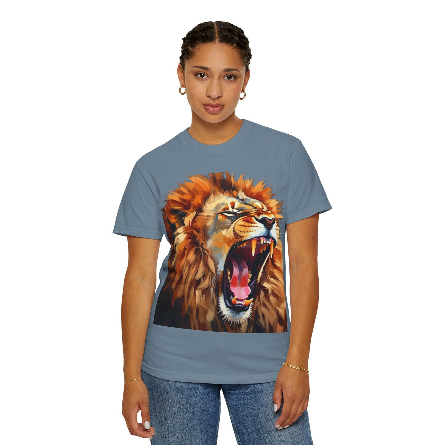 Roaring Lion T-Shirt Bold Wildlife Graphic Tee