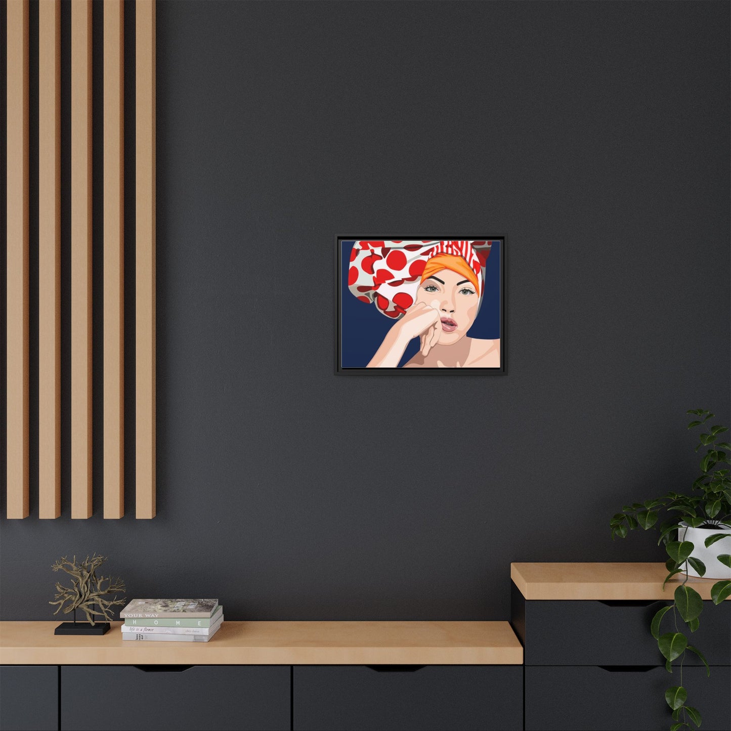 Vivid 20 by Orit Fuchs Pop Art Matte Canvas Framed Wall Art Print