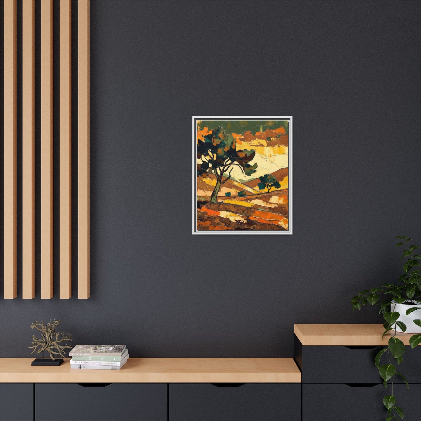 Framed Matte Canvas Landscape Art Print