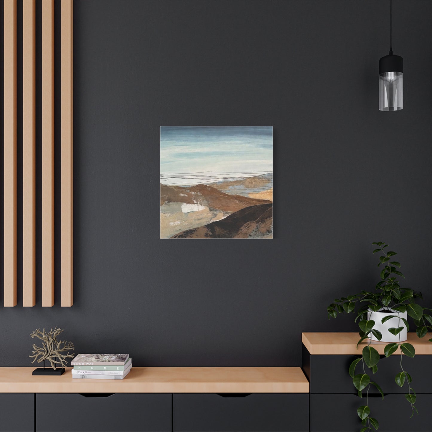 Abstract Landscape Matte Canvas Wall Art — Stretched 1.25"