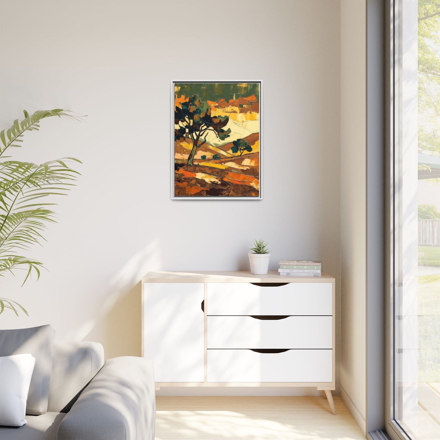 Framed Matte Canvas Landscape Art Print