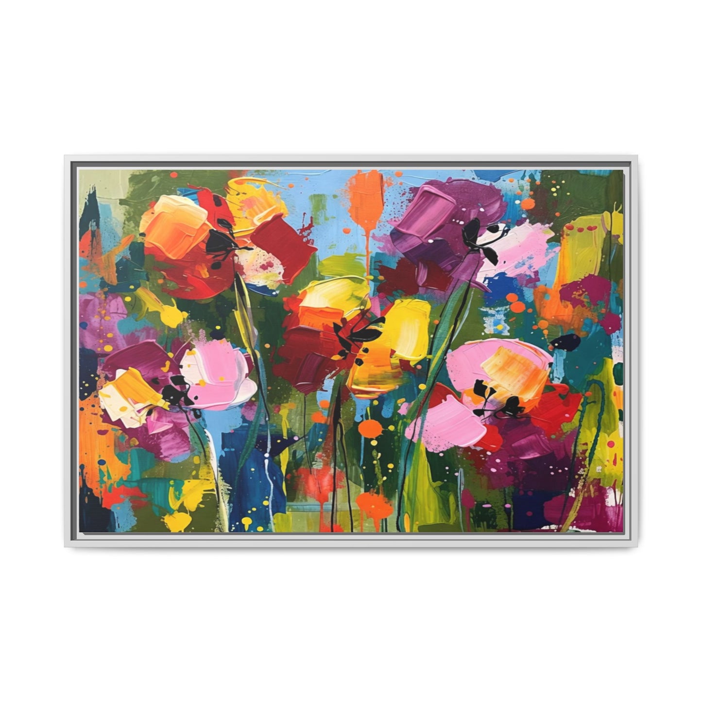 Matte Canvas, Framed (Multi-color)