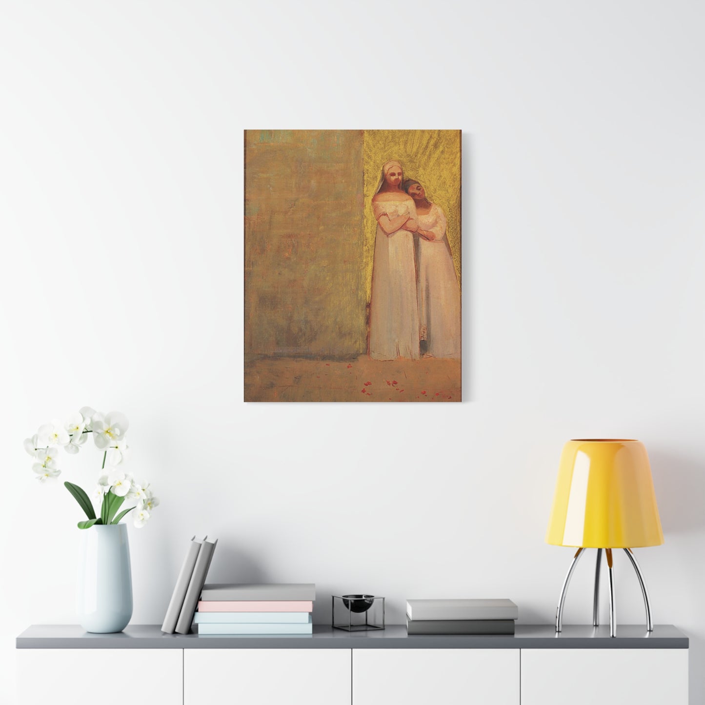 The Two Graces by Odilon Redon Matte Canvas Wall Art Print