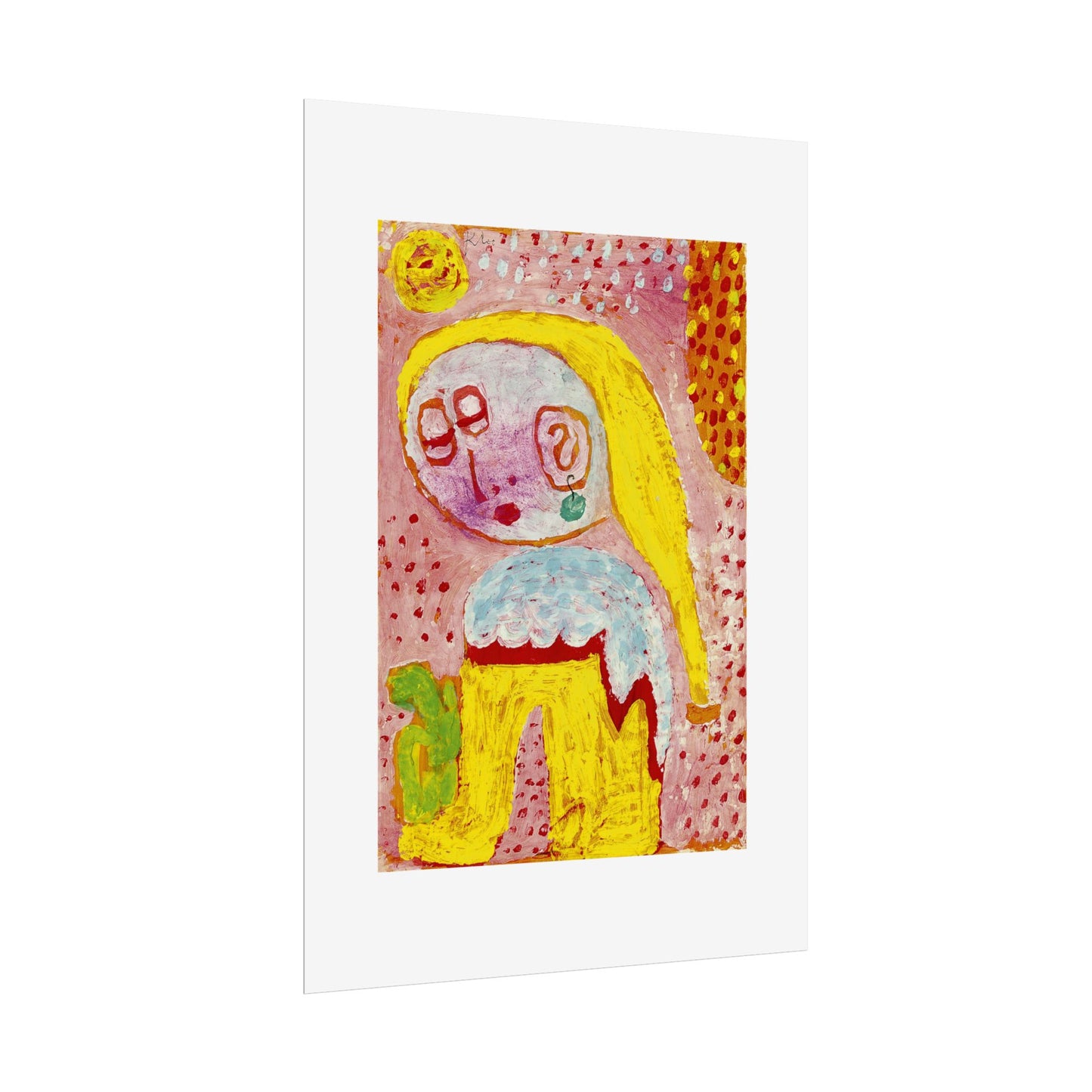 Magdalena vor der Bekehrung by Paul Klee Abstract Wall Art Poster