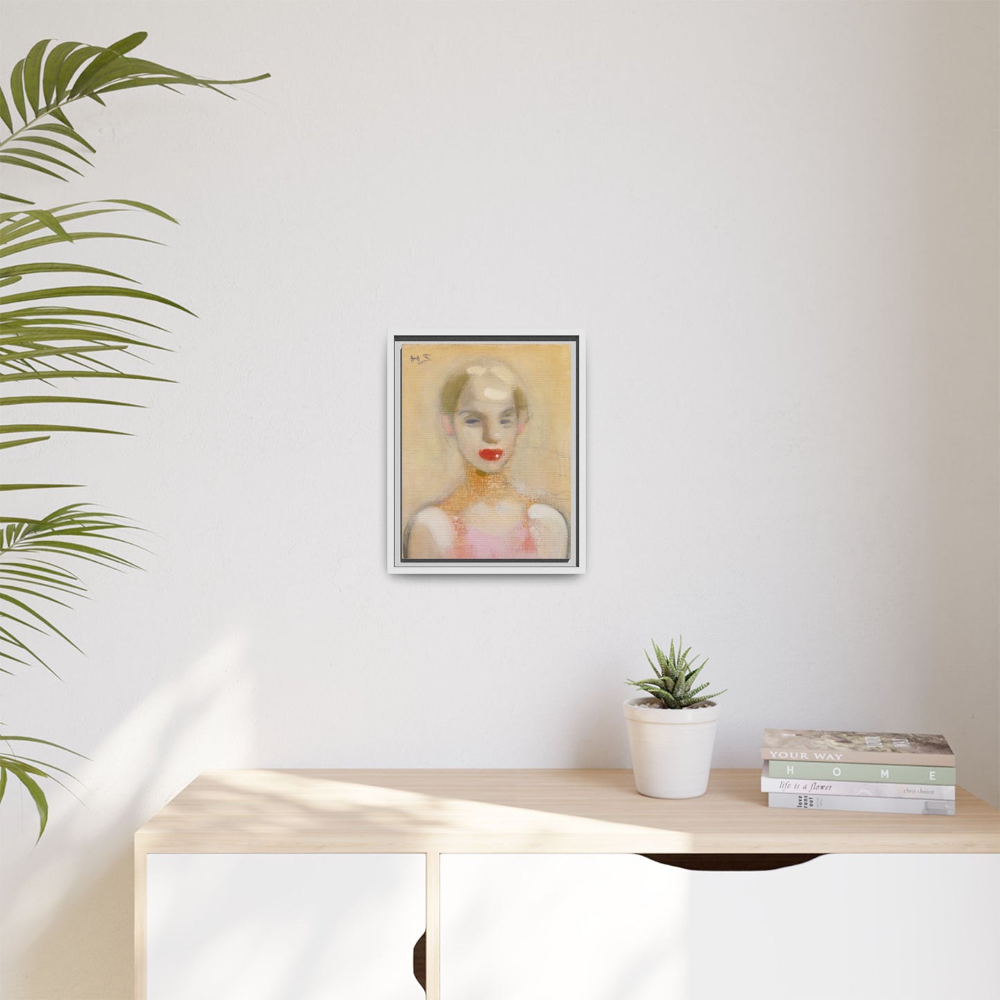Circus Girl by Helene Schjerfbeck Framed Matte Canvas Portrait Art Print