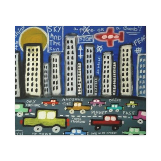 Only Cadillac 2 by Yann Sciberras Stretched Matte Wall Art Print