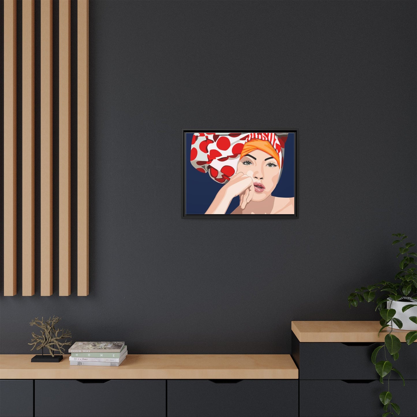 Vivid 20 by Orit Fuchs Pop Art Matte Canvas Framed Wall Art Print