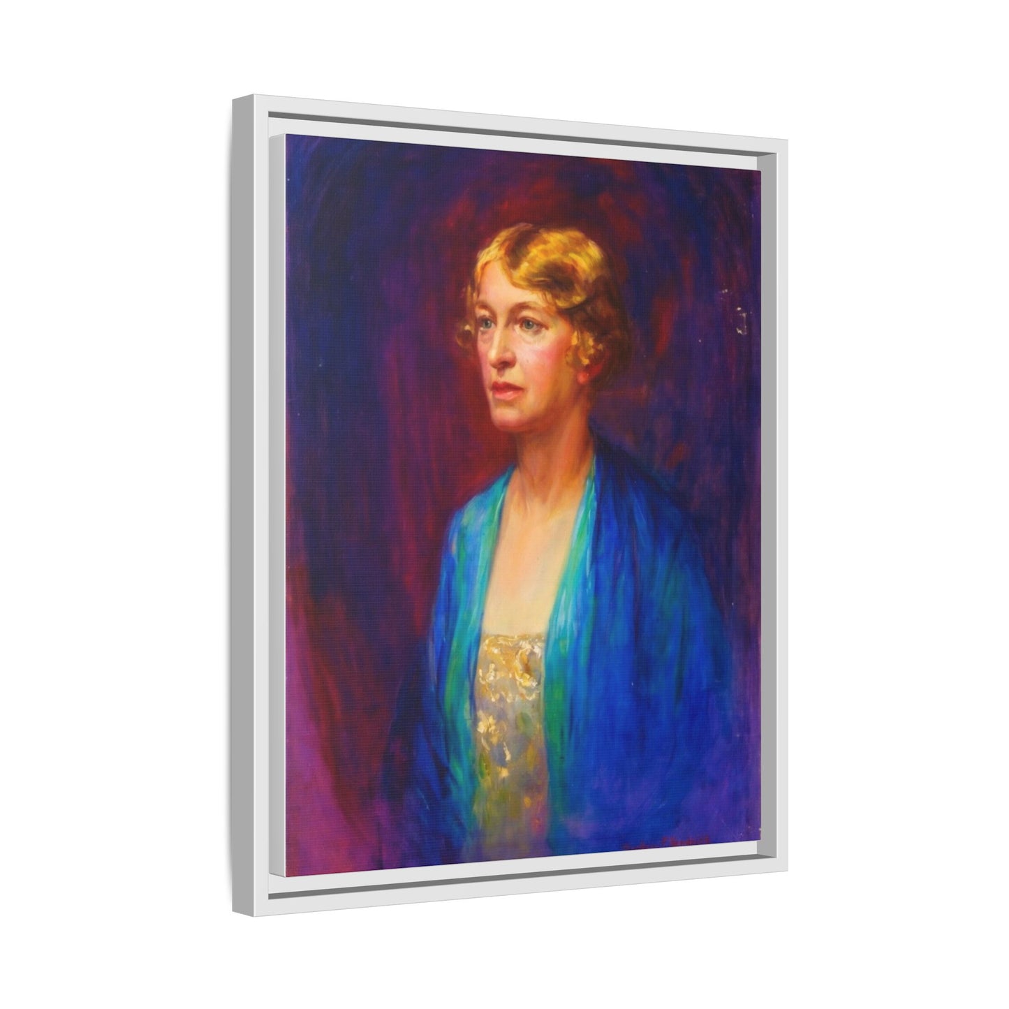 Matte Canvas Portrait , Framed (Multi-color)