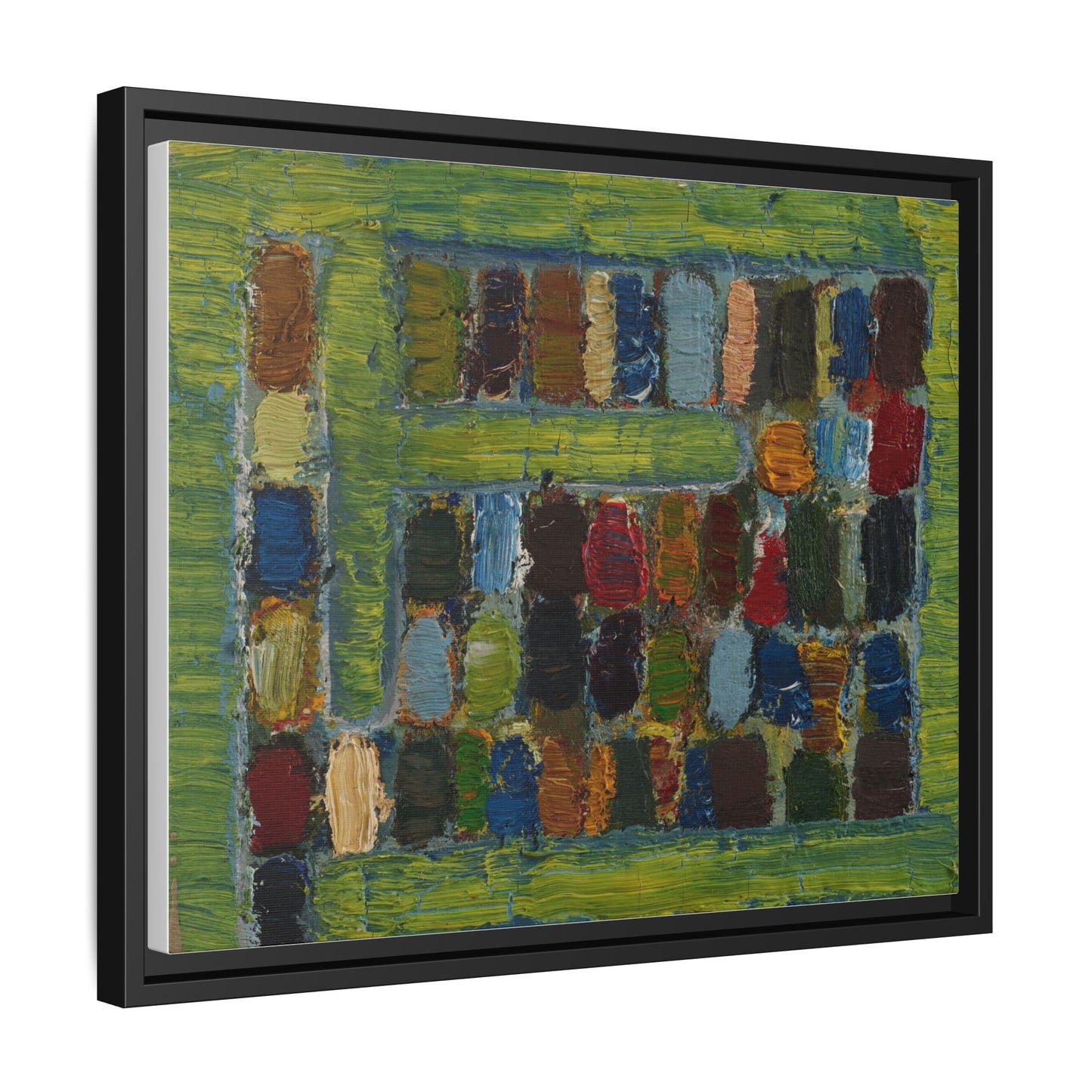 JMC-1970-3 by Jean-Michel Coulon Matte Canvas Framed Wall Art Print
