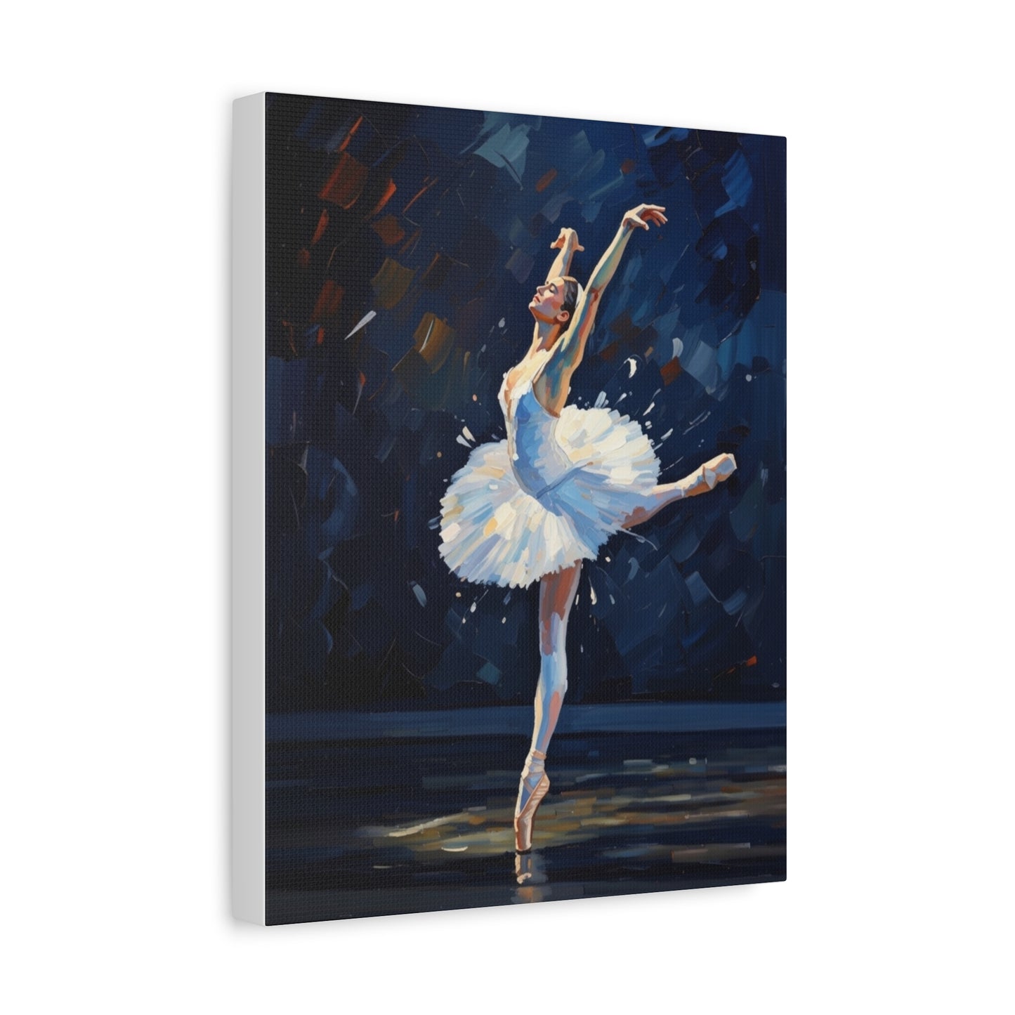 Ballerina Dance Matte Canvas Wall Art — Stretched 1.25"
